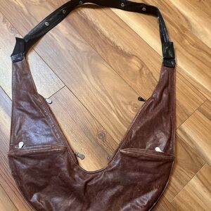 Sach Vintage Brown Leather Messenger Bag for Men